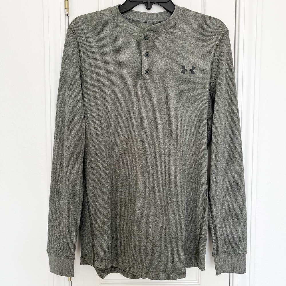 Under Armour Gray Button Long Sleeve Pullover NWT